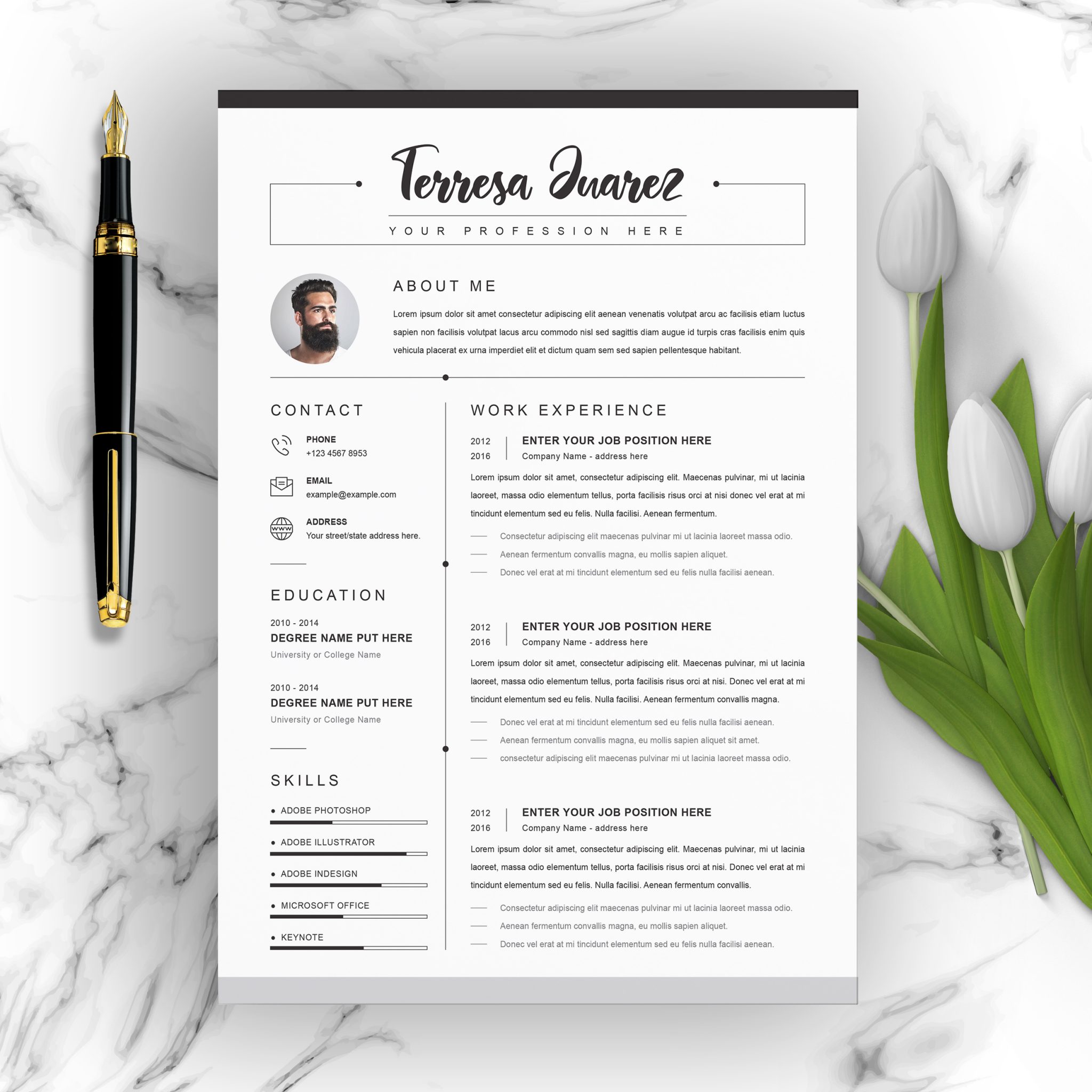 2020 resume format template