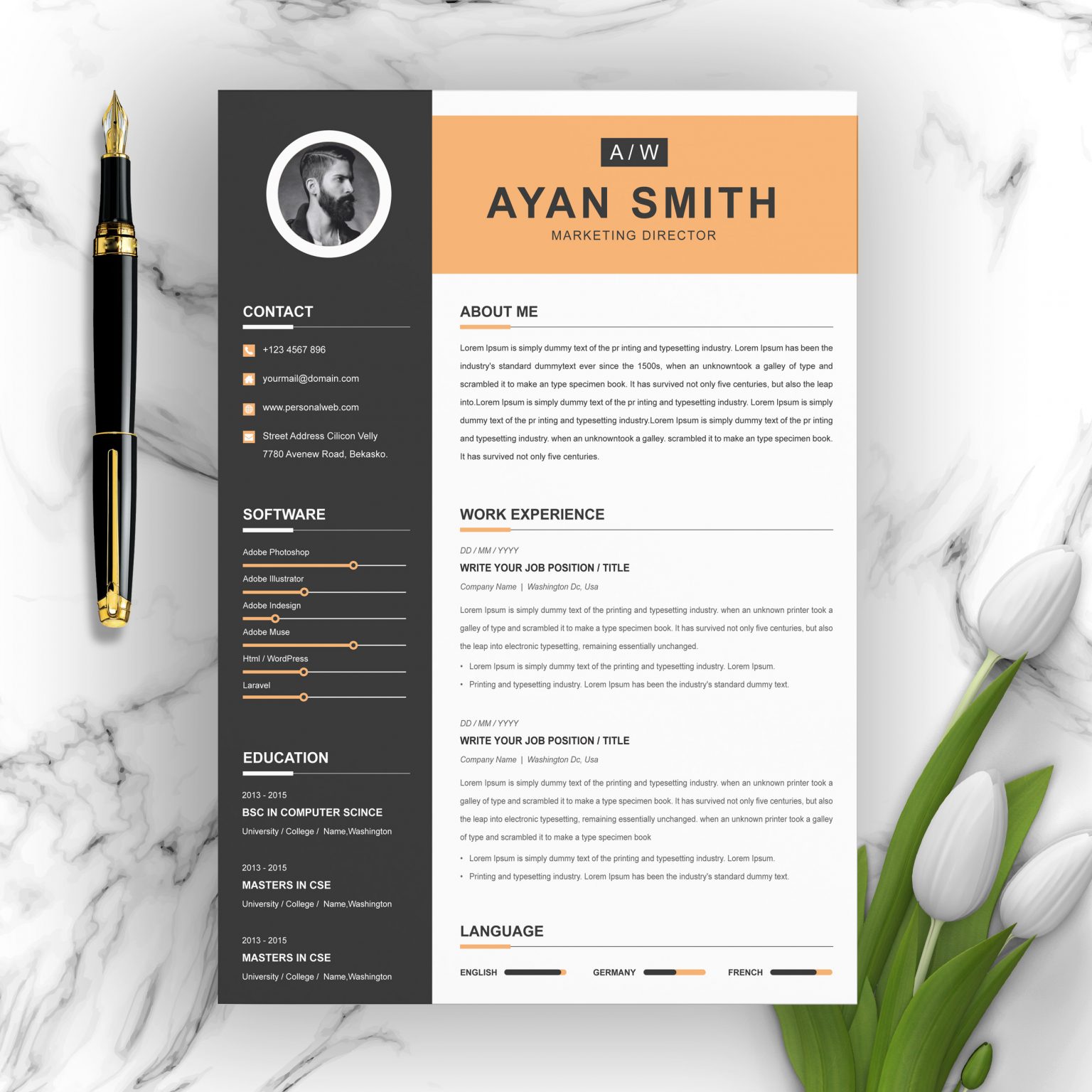 21+ Best Contemporary (New Styles) Resume CV (For 2020/2021)