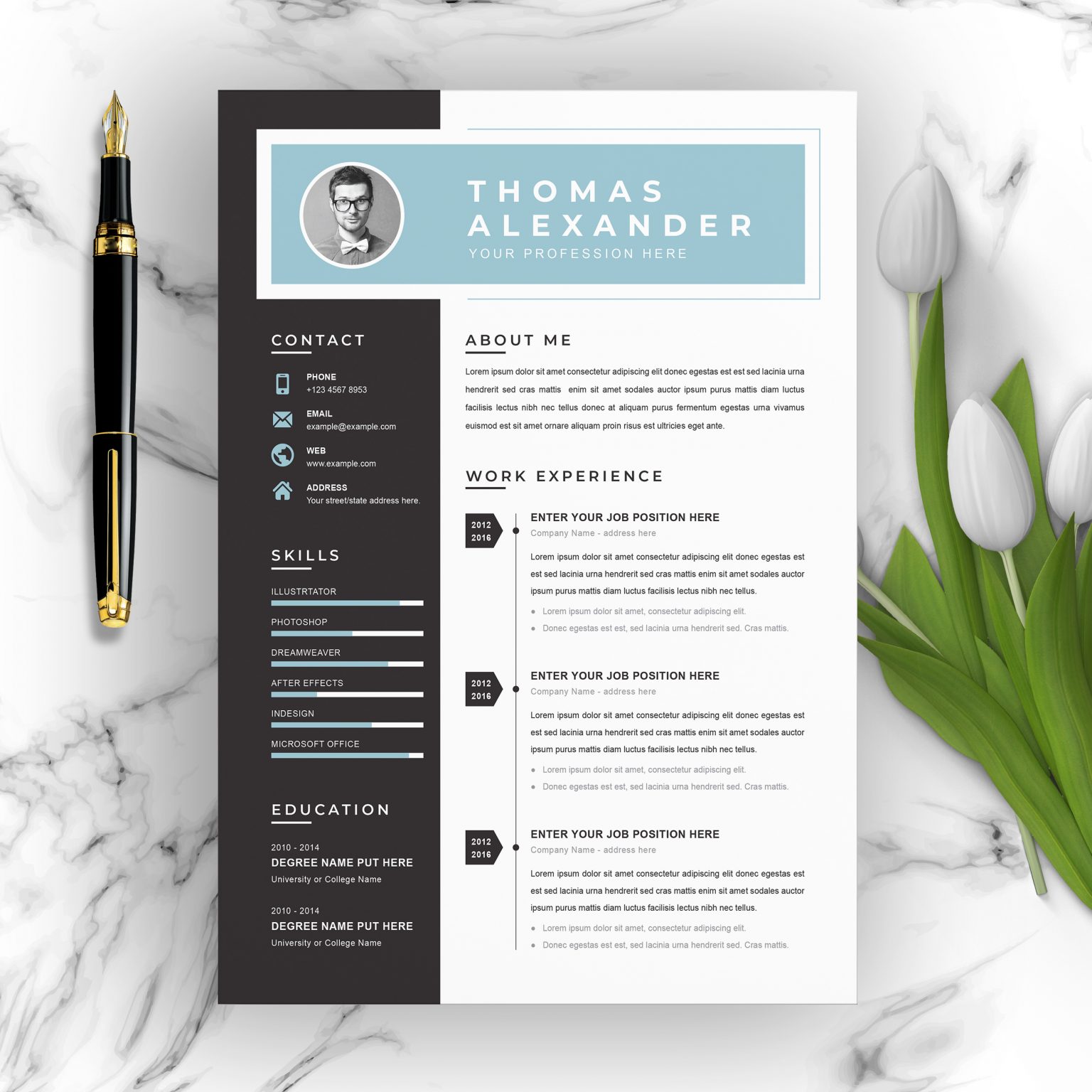 modern resume template