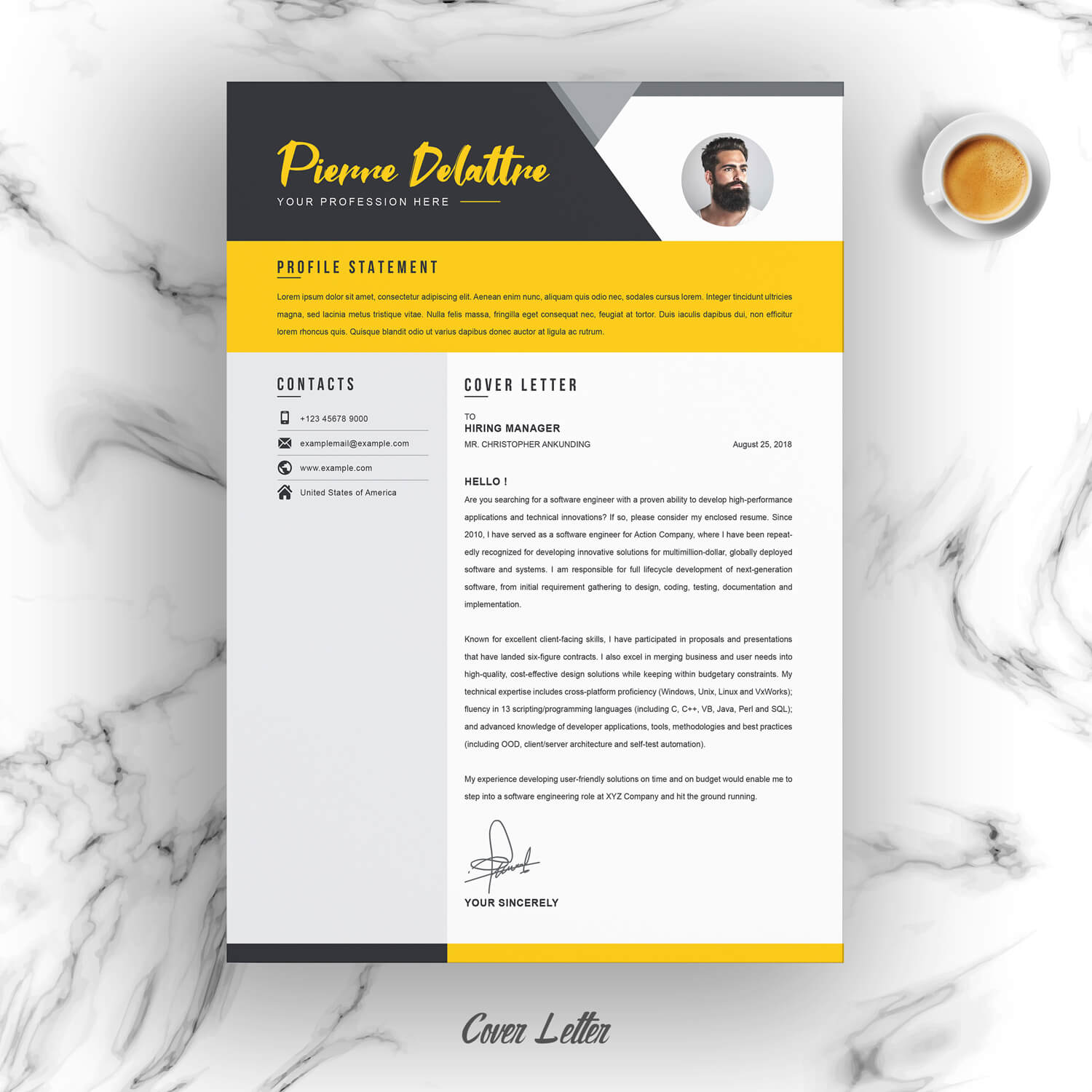 cover letter 2021 template