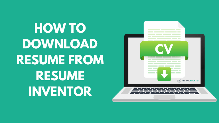 How To Download Resume From Resume Inventor