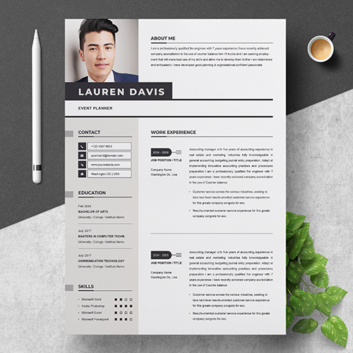 Professional Resume Template with Multiple file Formats - ResumeInventor