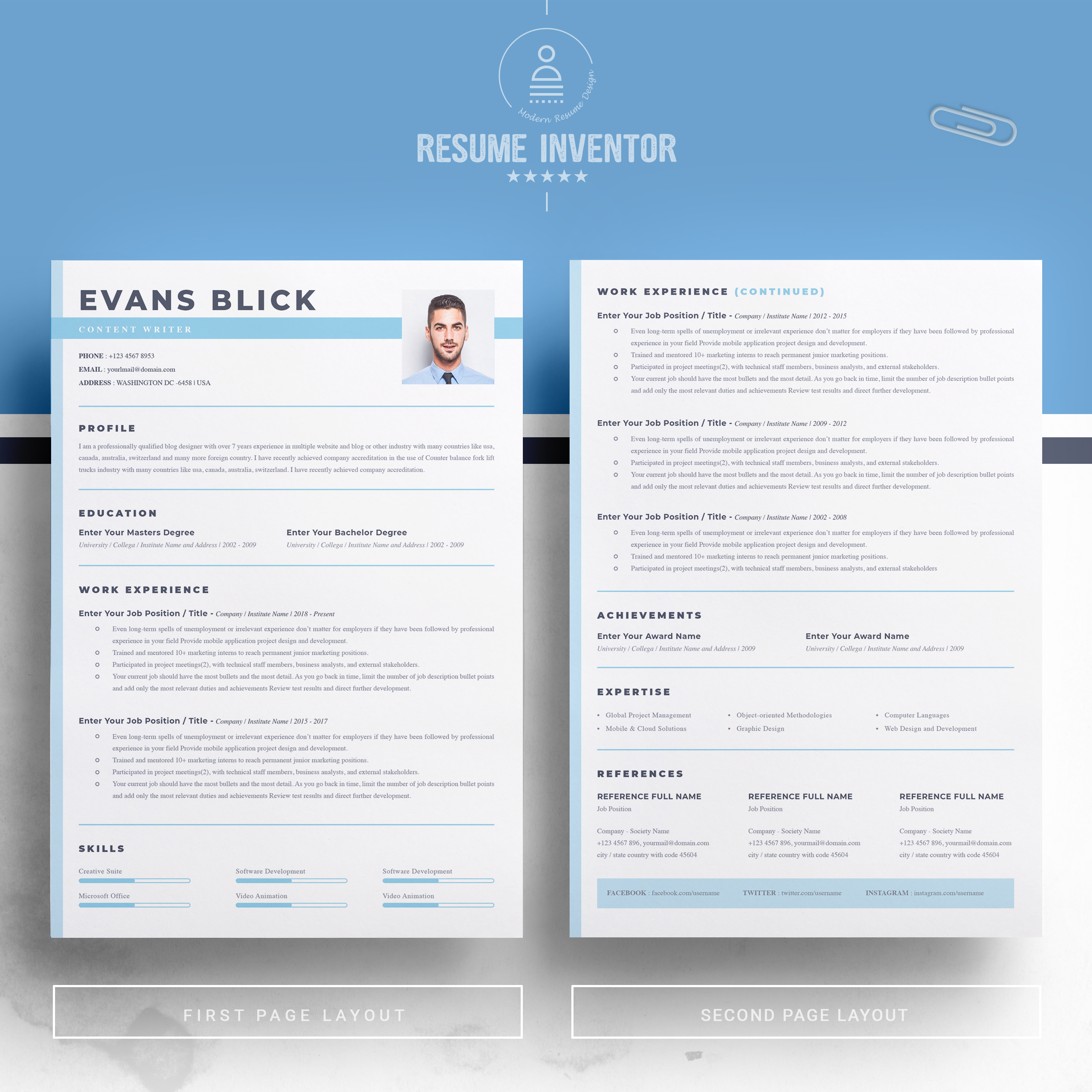 Curriculum Vitae - ResumeInventor