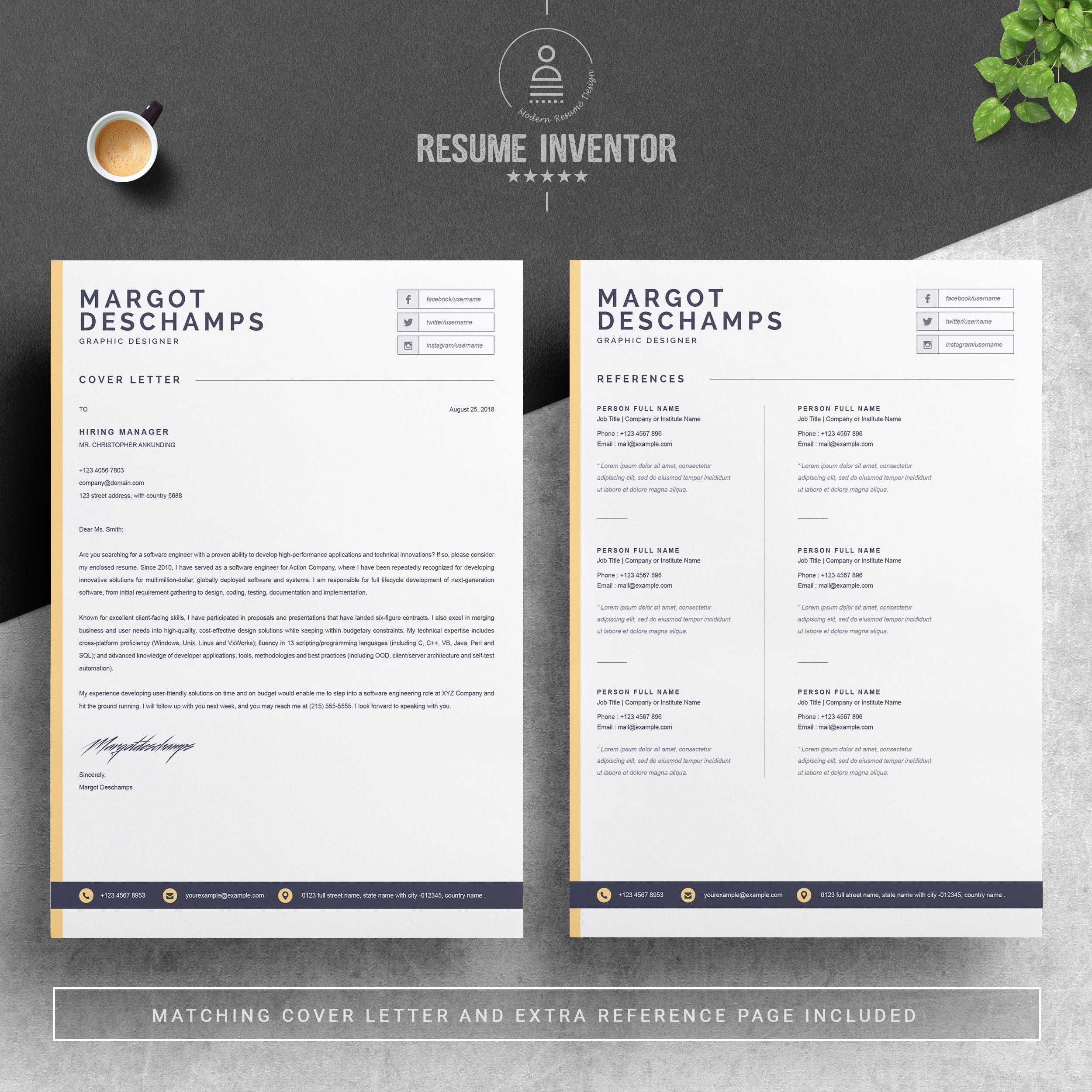 free resume templates with design download