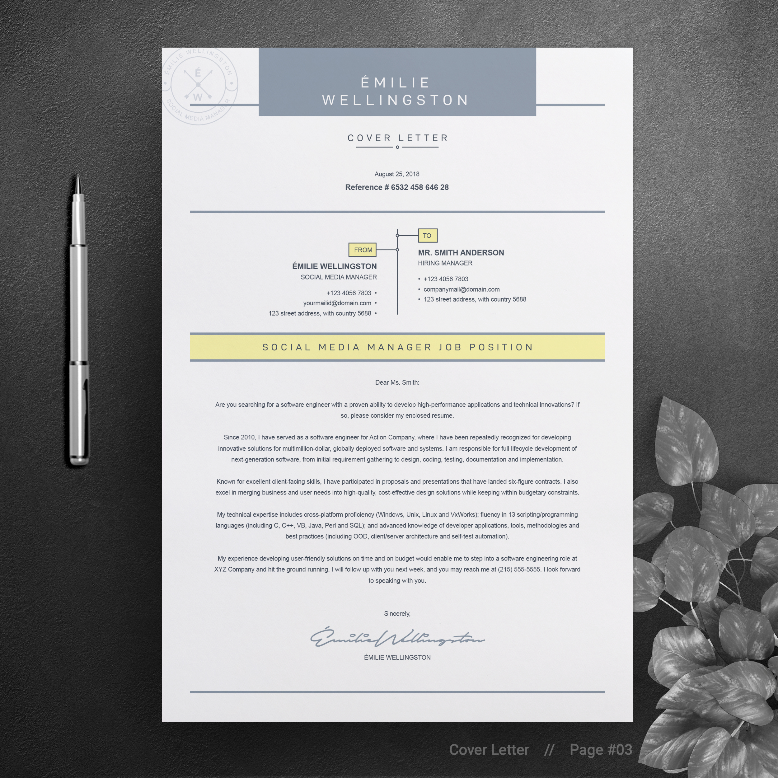 Social Media Manager Resume Template - ResumeInventor