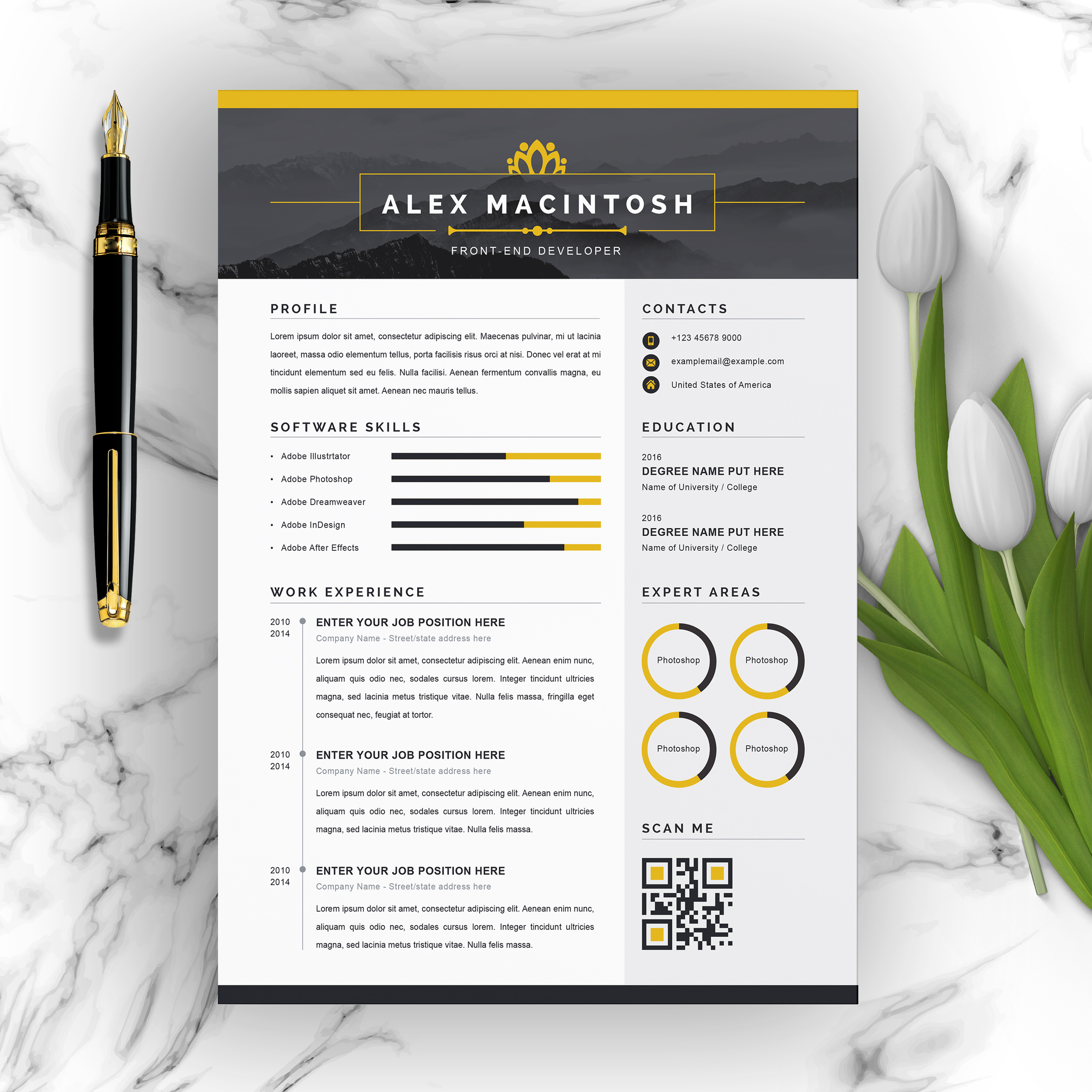 Professional Curriculum Vitae Template 2021 - ResumeInventor