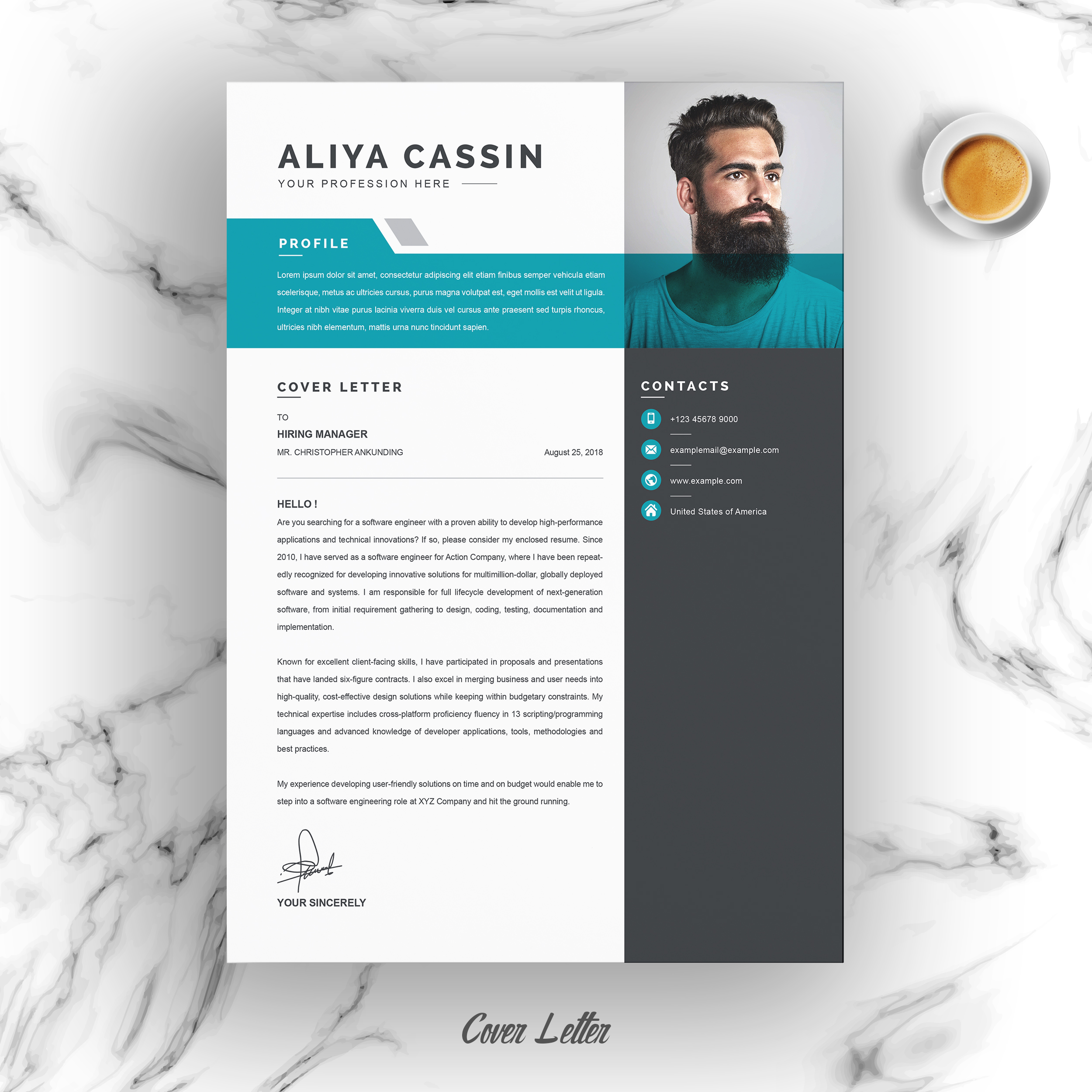 how to make cover page for resume