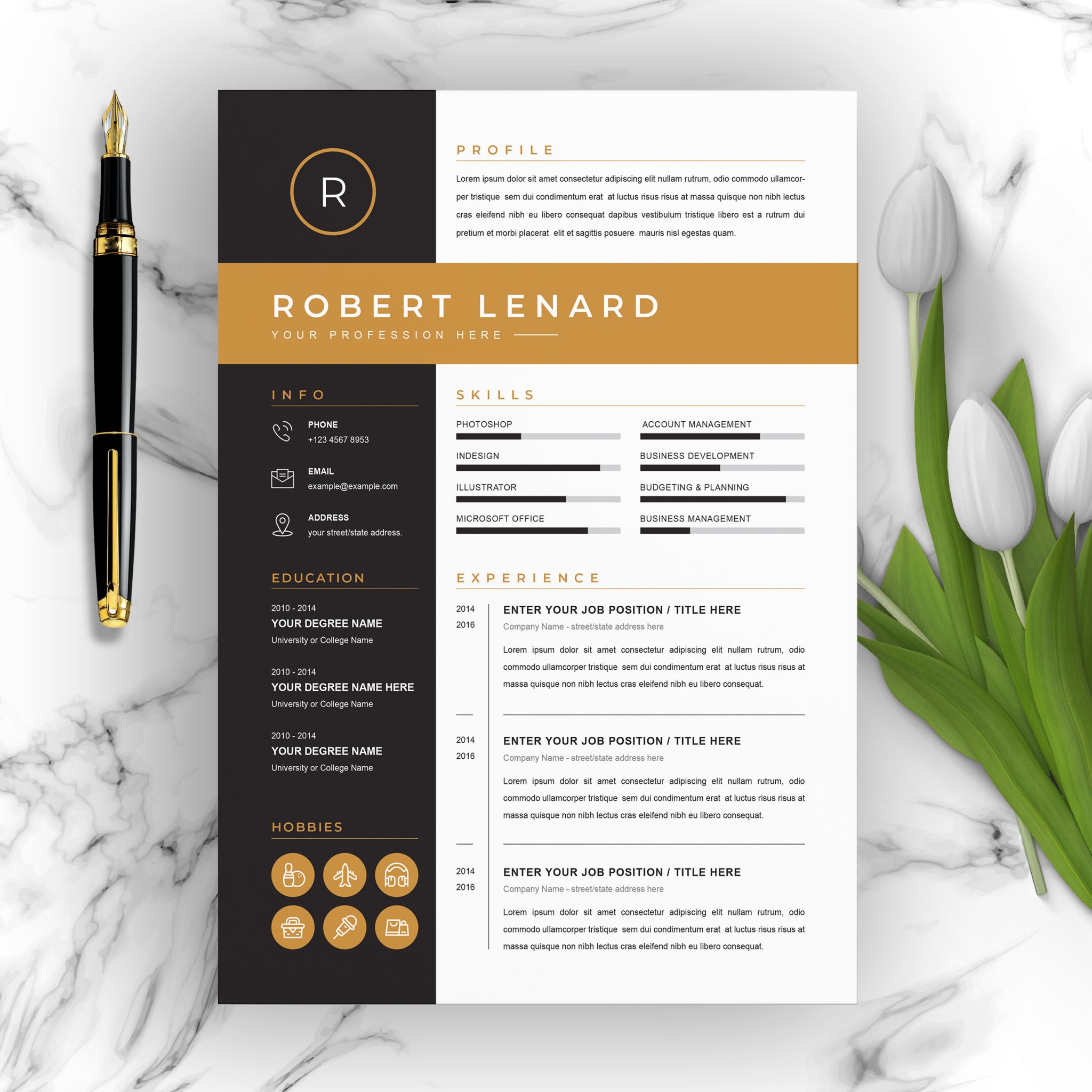 Web Developer Curriculum Vitae ResumeInventor   01 Clean Professional Creative And Modern Resume CV Curriculum Vitae Design Template MS Word Apple Pages PSD Free Download 9 2048x2048 