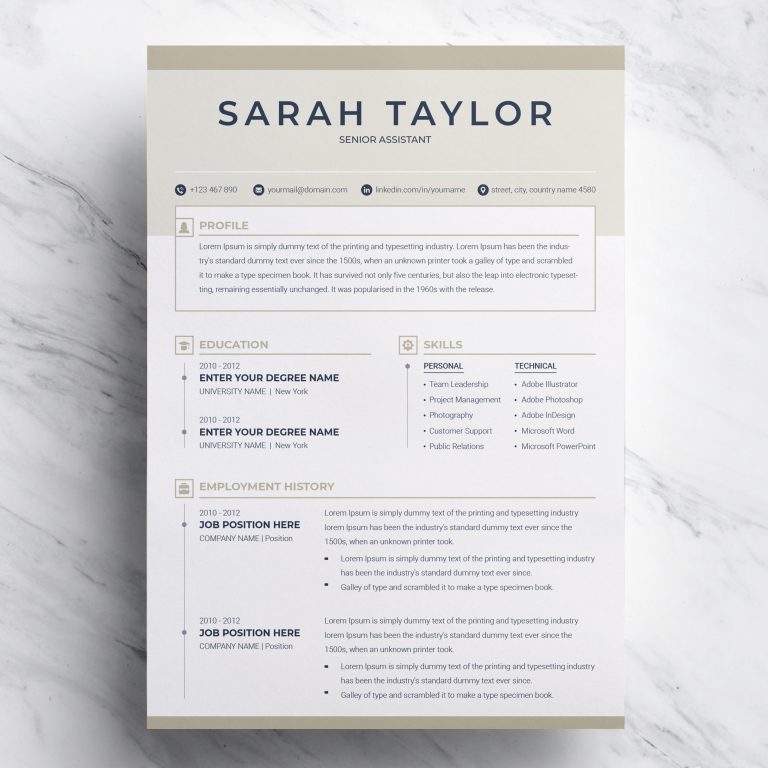 LinkedIn Resume Template Word ResumeInventor LinkedIn Resume Template Word ResumeInventor