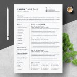 Professional Resume Template for Word | CV Resume + Cover Letter ...