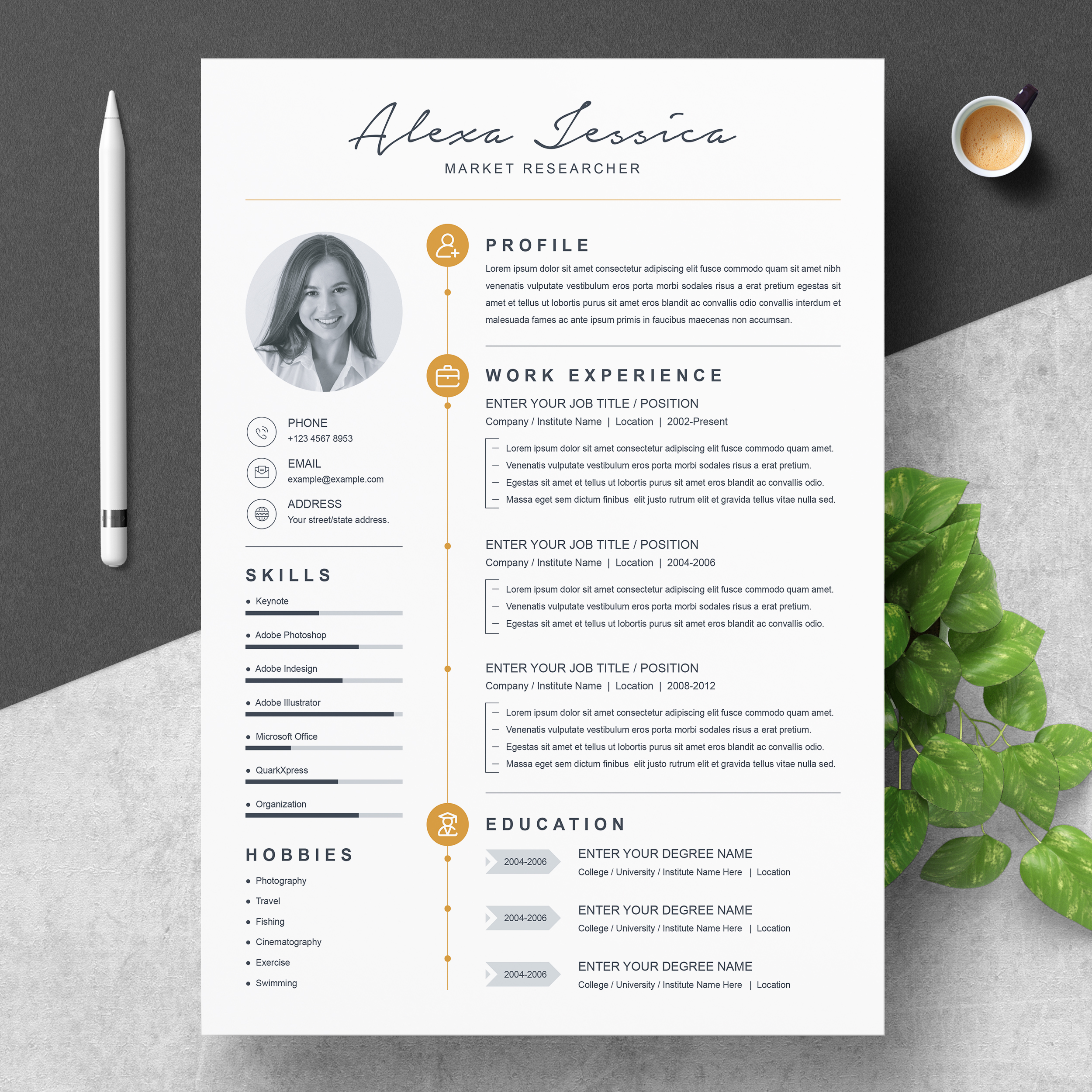 2 Page Editable CV Templates 2021 ResumeInventor