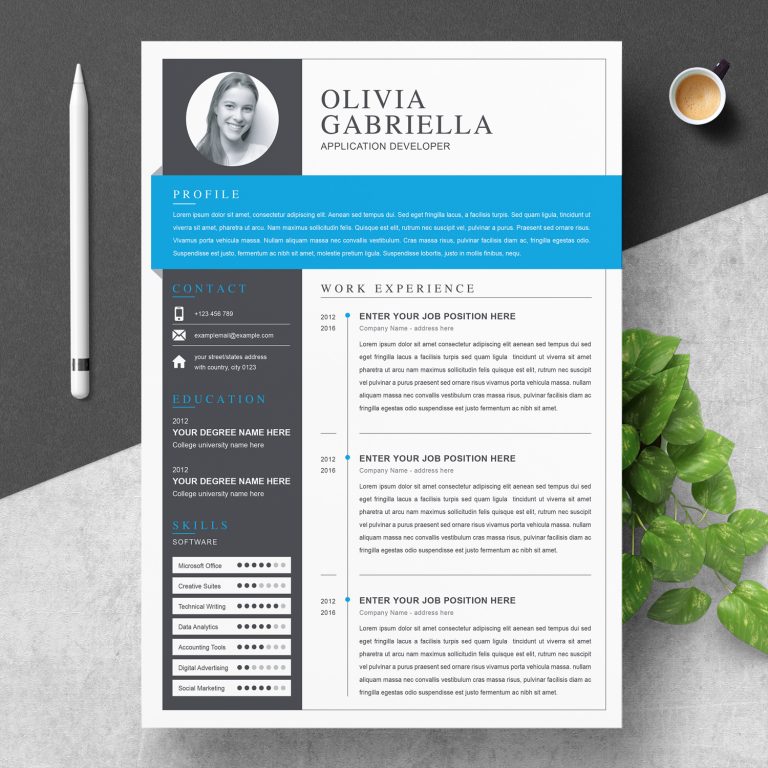 Creative Curriculum Vitae Template - ResumeInventor