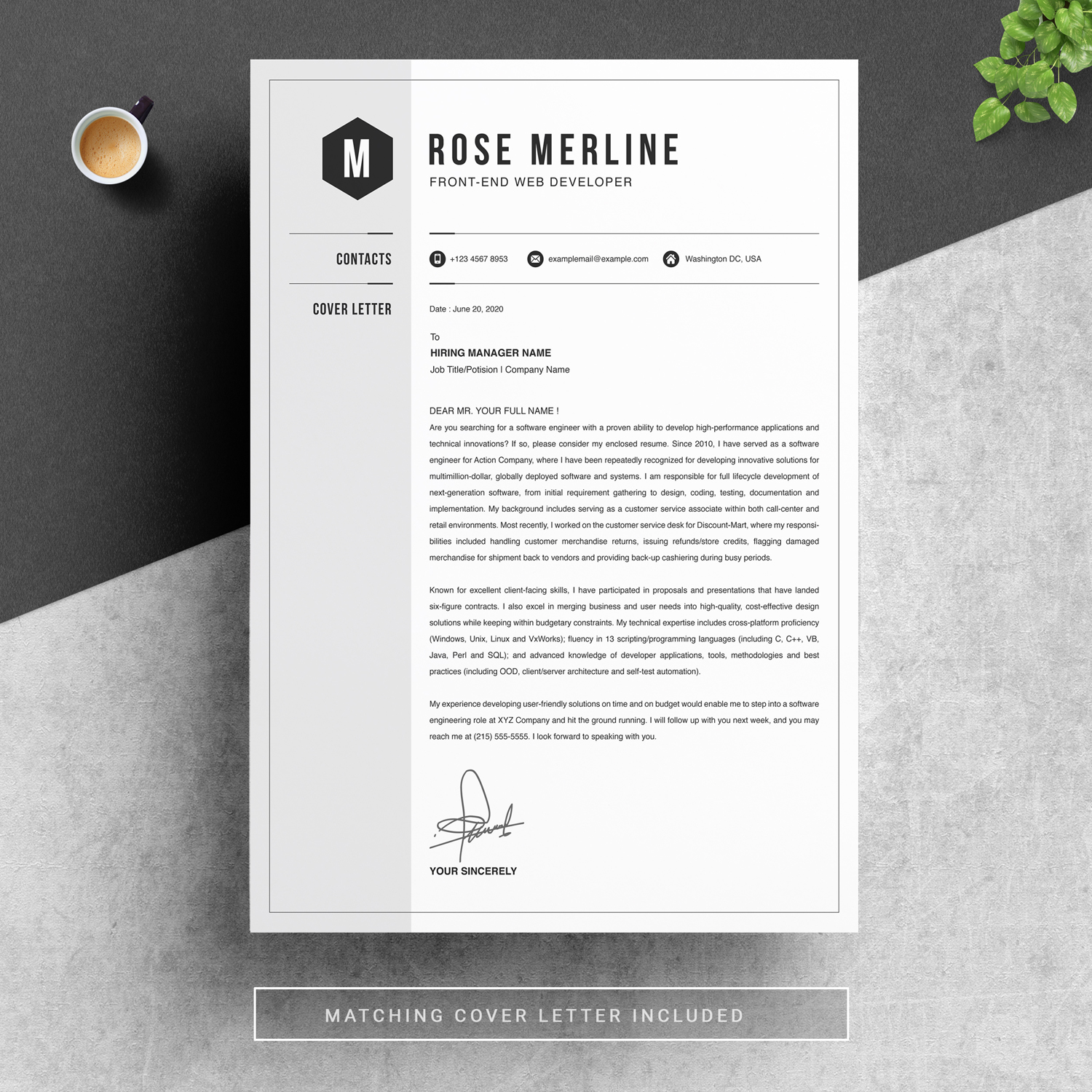 Resume Template-CV | Curriculum Vitae - ResumeInventor