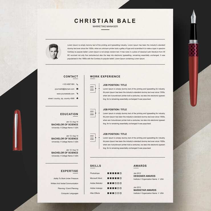 Marketing Manager Resume Template