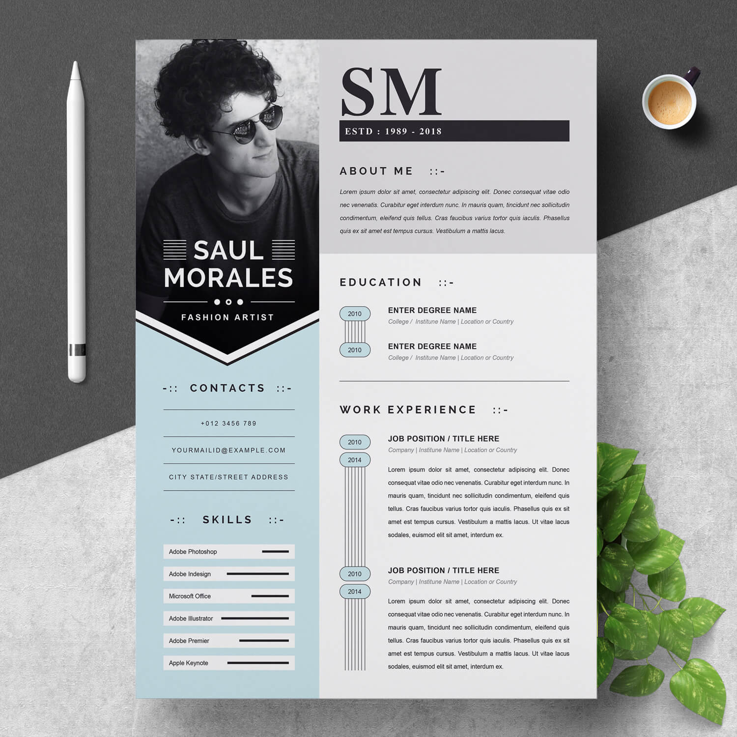 Fashion Designer Resume Template