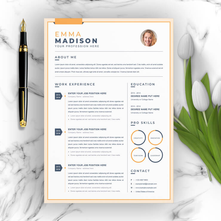 Infographic CV Template 2021