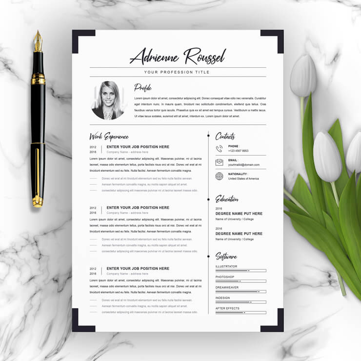 clean resume template 2021