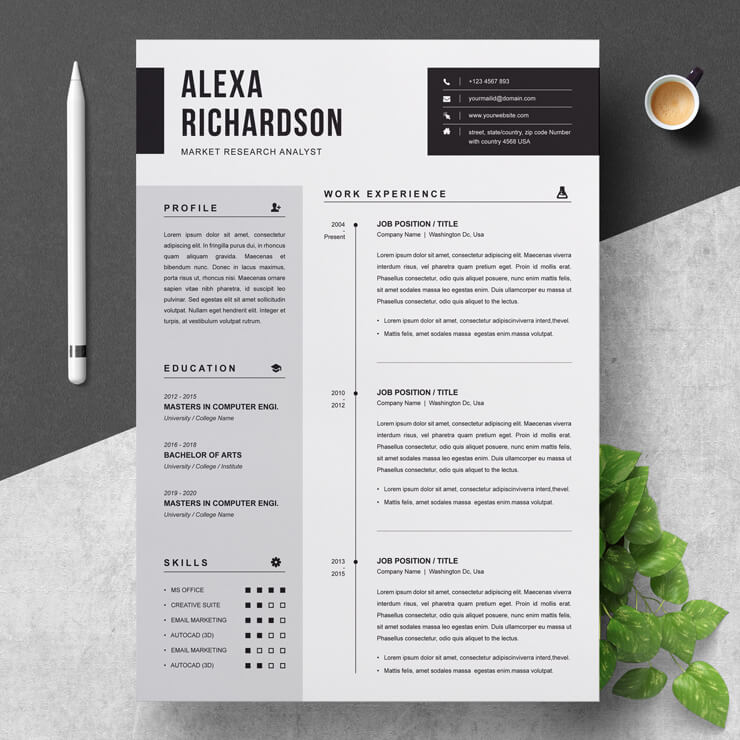 Pharmaceutical Market Research Analyst Resume Template