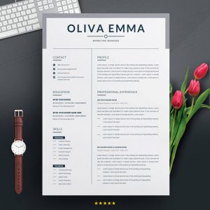 Modern Office Assistant CV Template - ResumeInventor