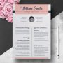 Professional Resume Template for Word | CV Resume + Cover Letter ...