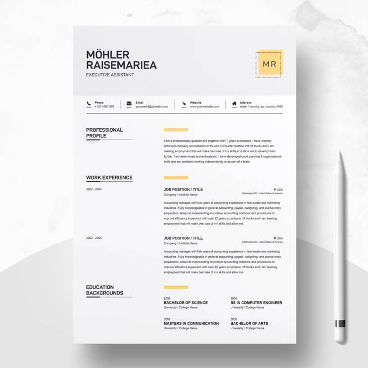 Executive Assistant Resume Template