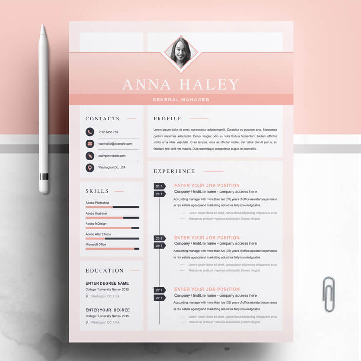general manager cv template