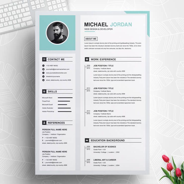 Senior Web Designer CV Template