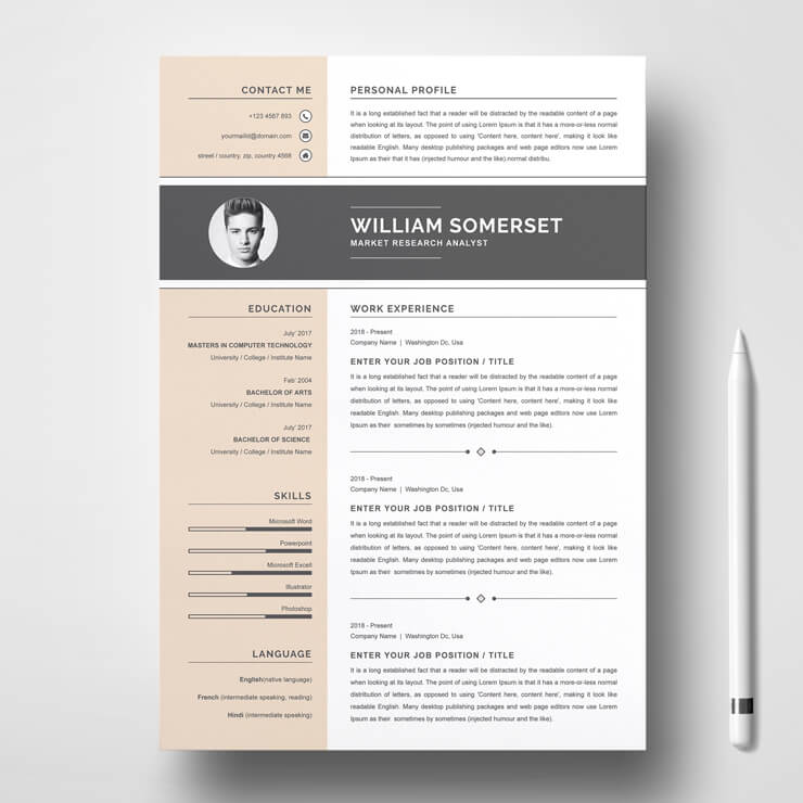 Market Research Analyst Resume Template