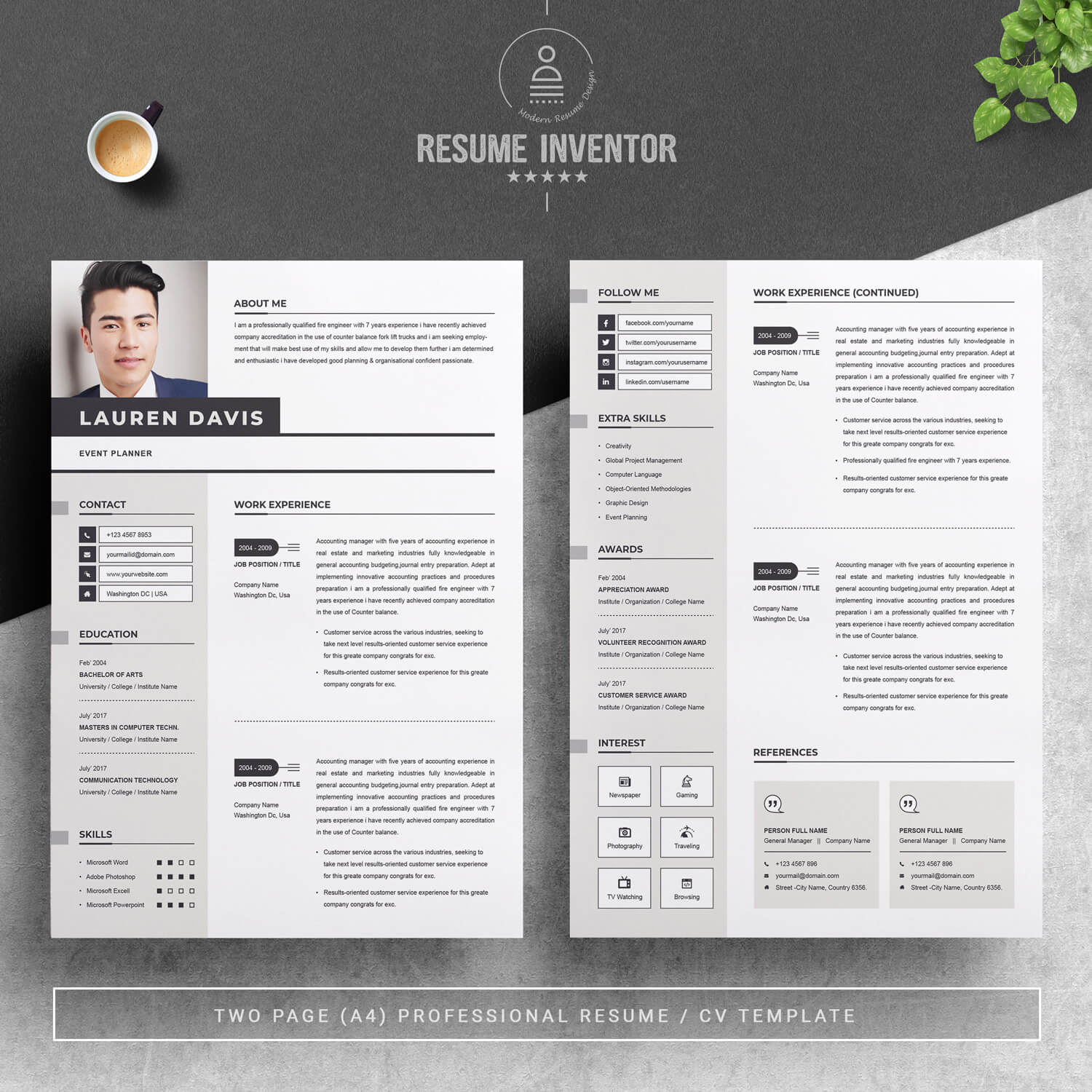 Event Planner Resume Template Resumeinventor