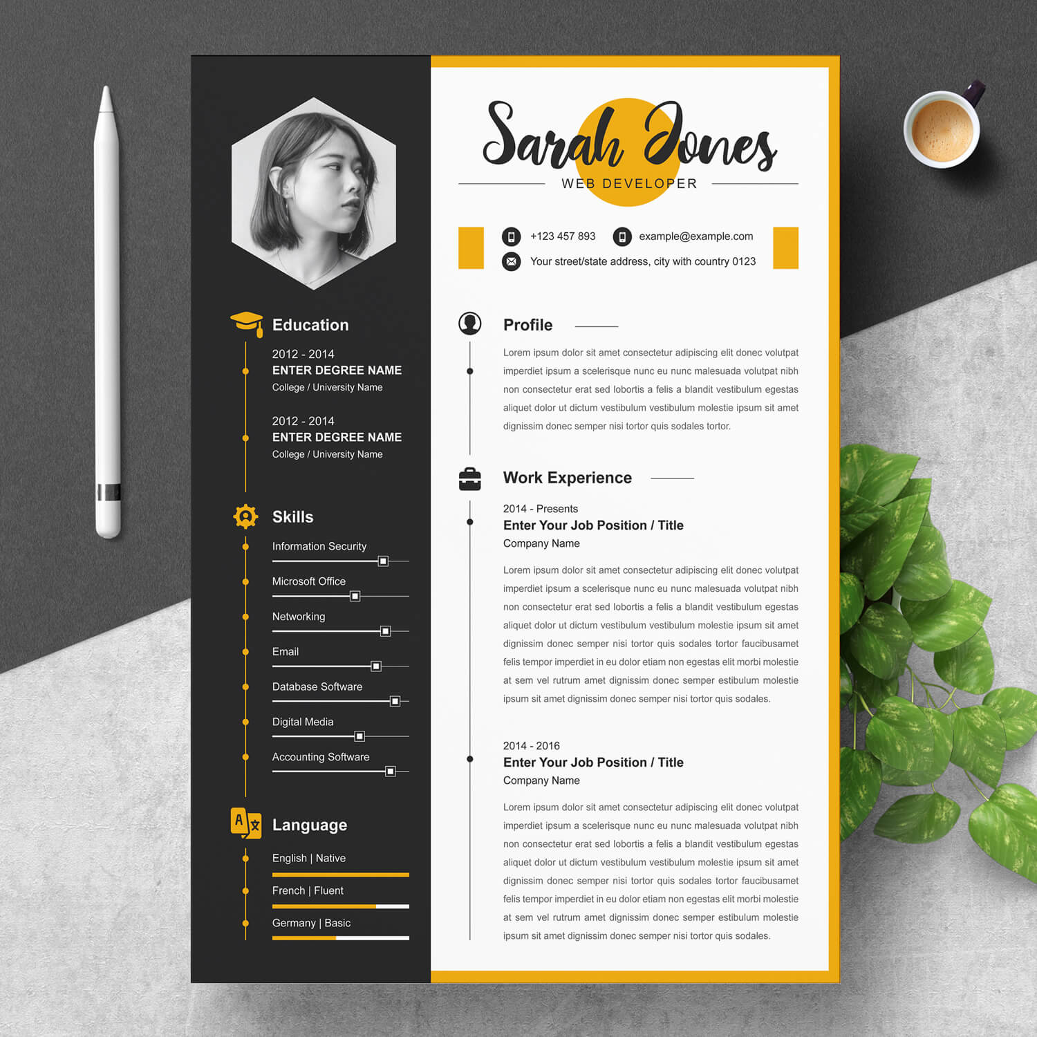 buy cool resume templates