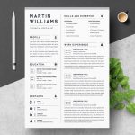 Professional Resume Template for Word | CV Resume + Cover Letter ...