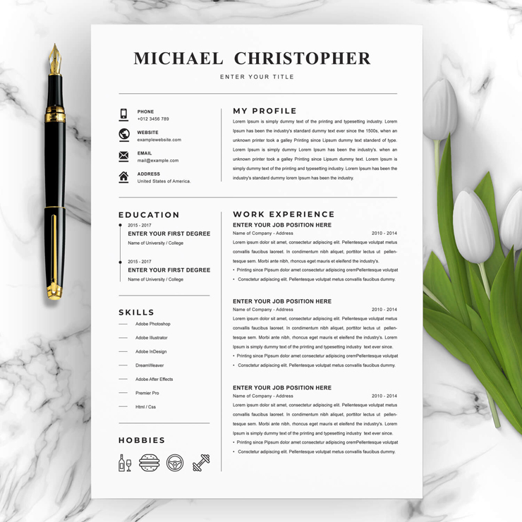 Best New Professional Resume Template