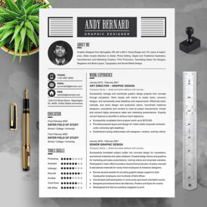 Best graphic designer resume template 2023