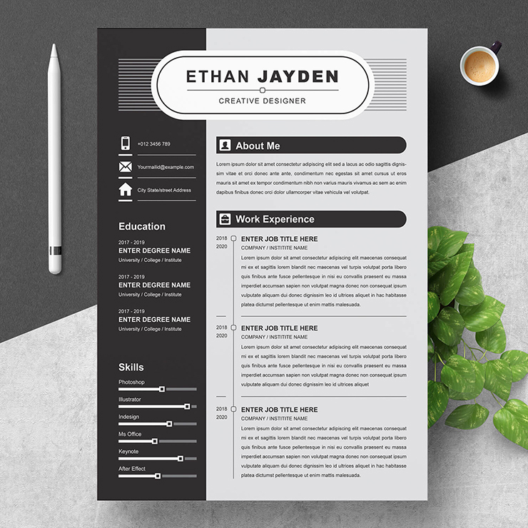 Creative designer resume template