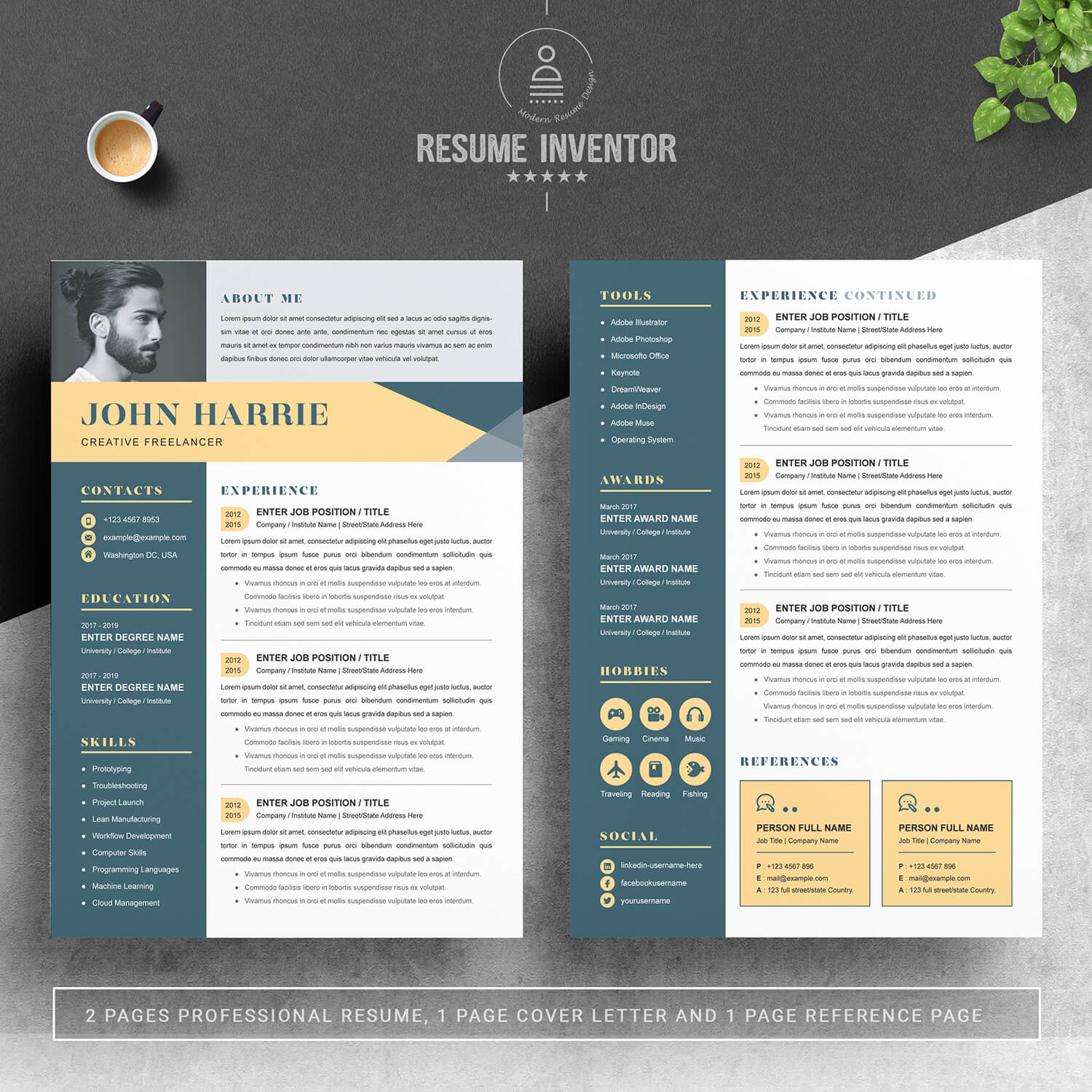 Creative Freelancer Resume Template: Example & Guideline - Resume Inventor