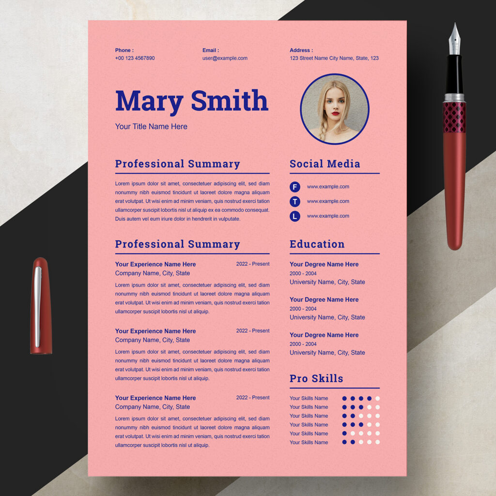 Resume Line Spacing Why It 39 s Important - 01 Clean Professional Creative And Modern Resume CV Curriculum Vitae Design Template MS Word Apple Pages PSD Free Download 66 1024x1024